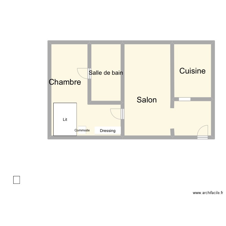 Plan appartement Corbeil. Plan de 4 pièces et 79 m2