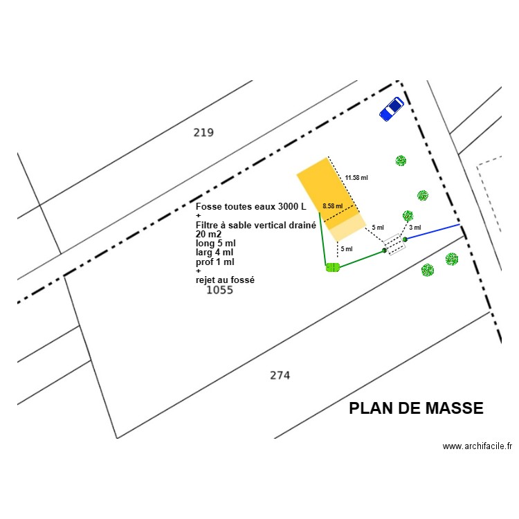 Casale filtre à sable. Plan de 0 pièce et 0 m2