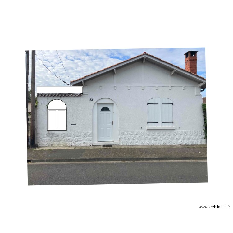 facade modif. Plan de 0 pièce et 0 m2