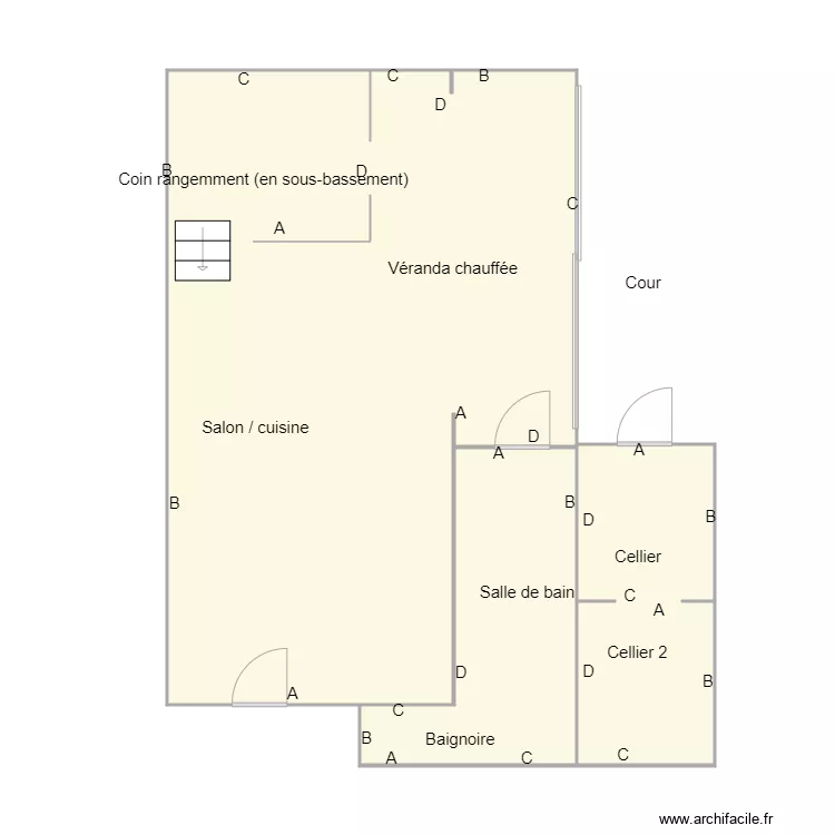 Croquis SCI DESBARRES. Plan de 