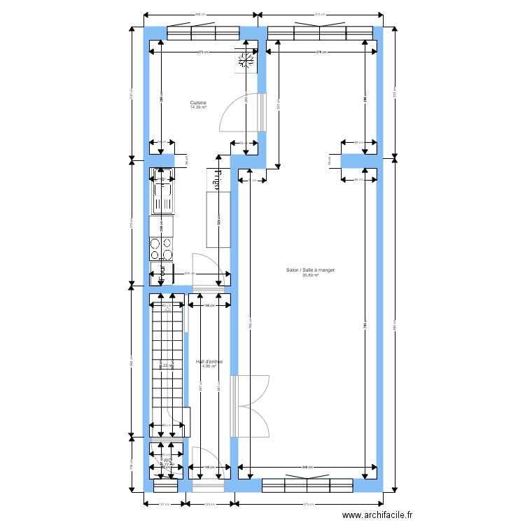 Plan rez de chaussée. Plan de 0 pièce et 0 m2