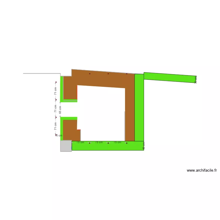 bar outsite tubes for shelves and archs. Plan de 