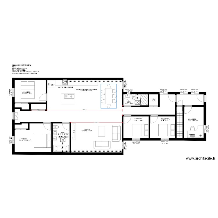 5290 Papineau Renovation vF. Plan de 0 pièce et 0 m2