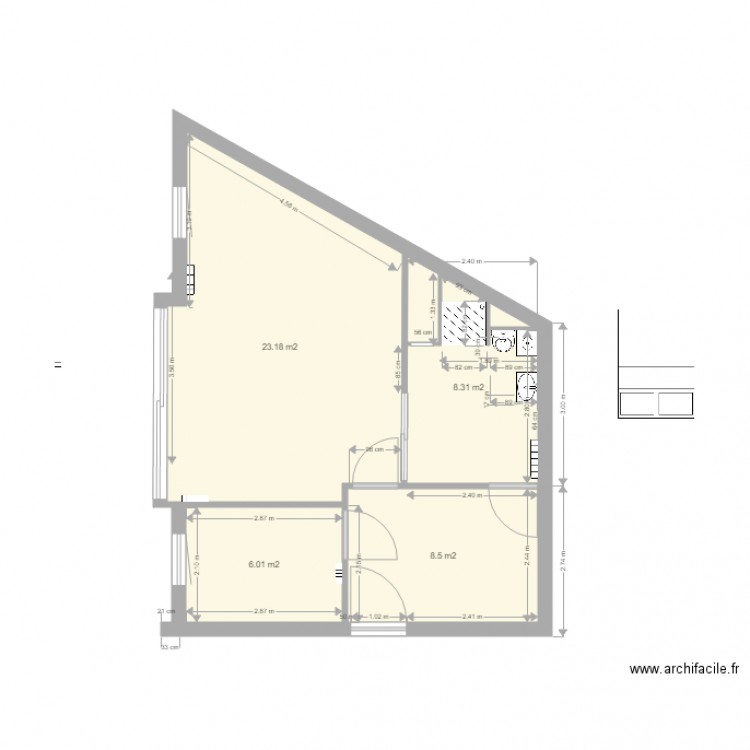 ETAT FUTURE. Plan de 0 pièce et 0 m2