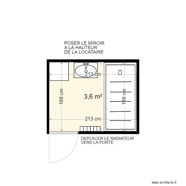 SIMON ANNIE . Plan de 1 pièce et 4 m2