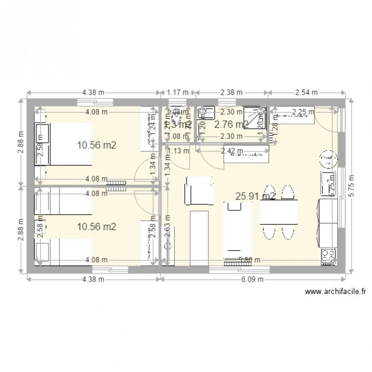 entrainement 3P. Plan de 0 pièce et 0 m2