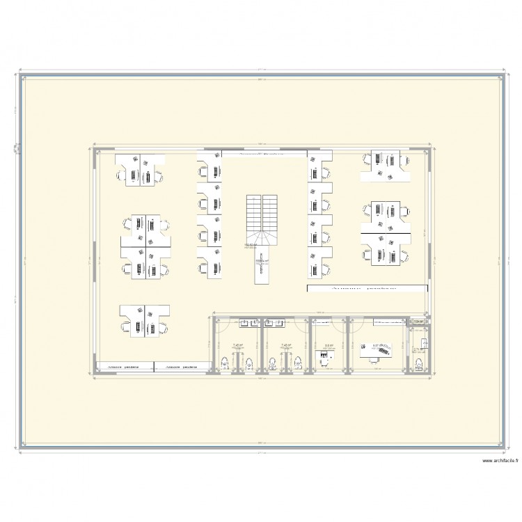 plan bureaux . Plan de 0 pièce et 0 m2