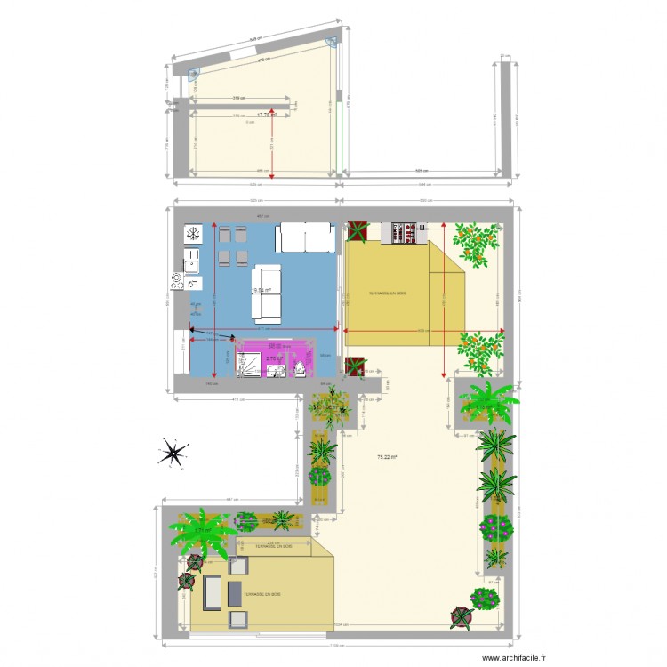 Maison grange 02 bis. Plan de 0 pièce et 0 m2