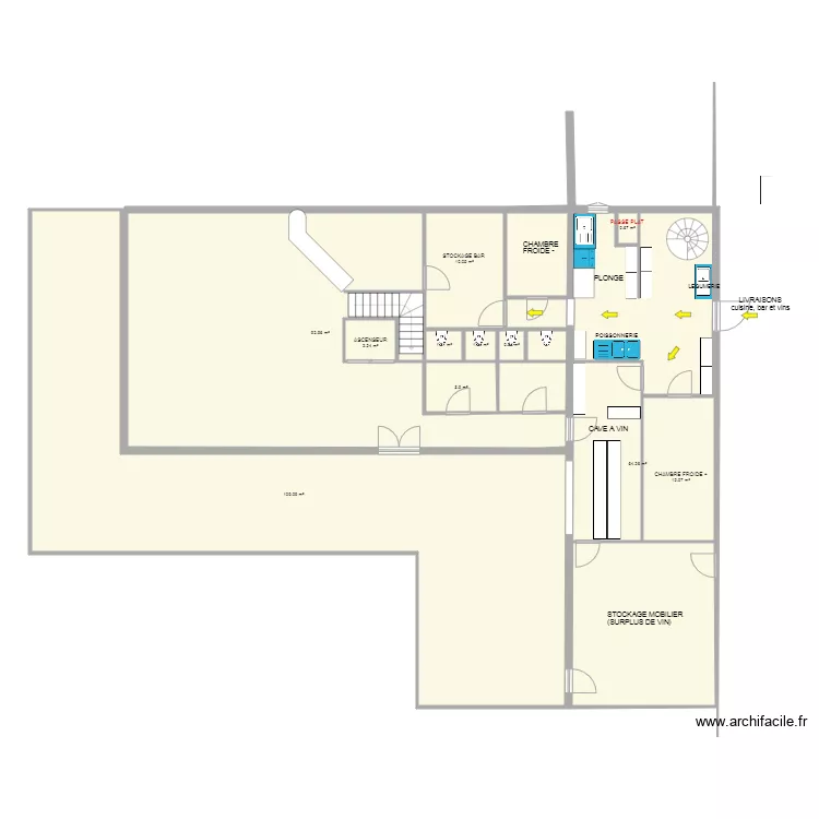 RDC RESTO JULIEN. Plan de 