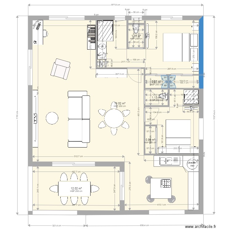 maison var. Plan de 0 pièce et 0 m2