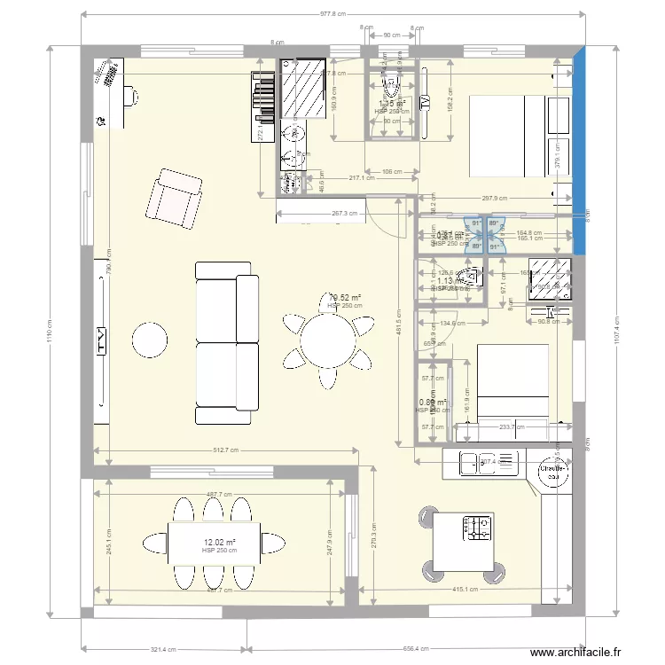 maison var. Plan de 