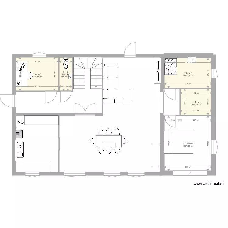 Maison 2. Plan de 