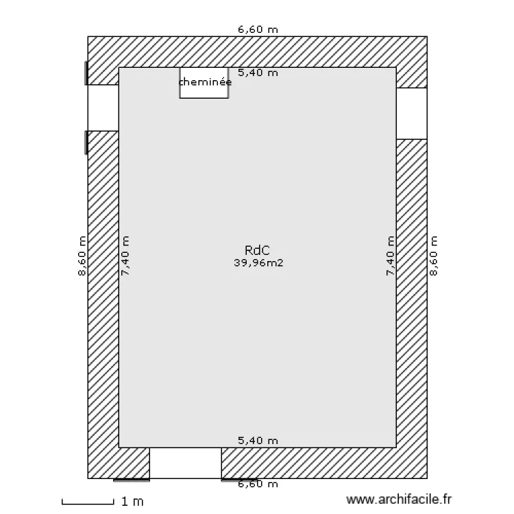 MAISON EXISTANT. Plan de MAISON EXISTANT. Plan de