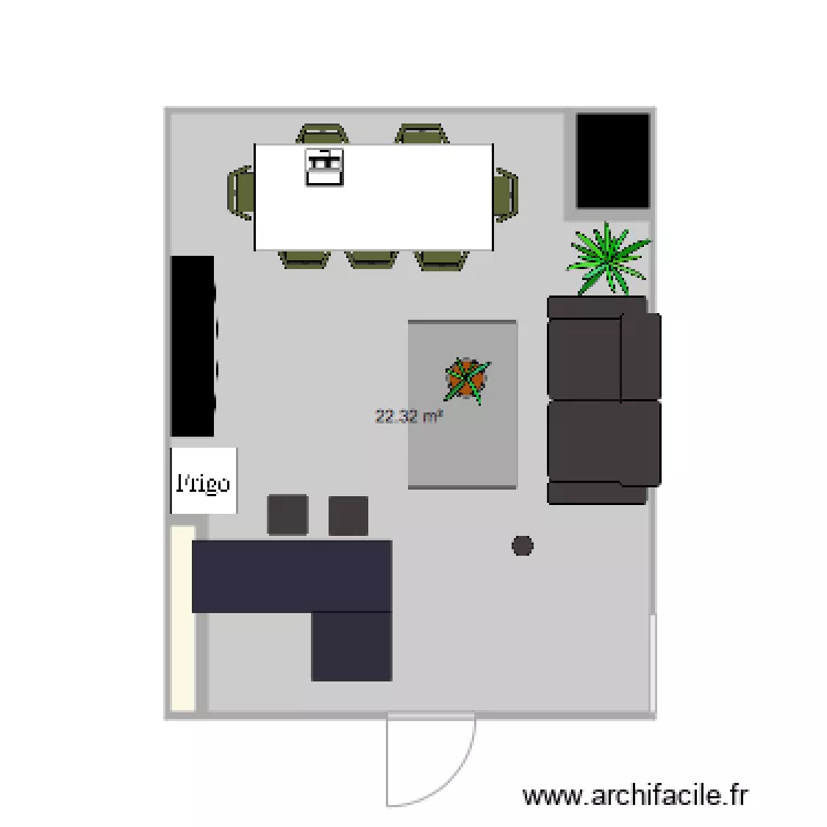 bureau. Plan de 