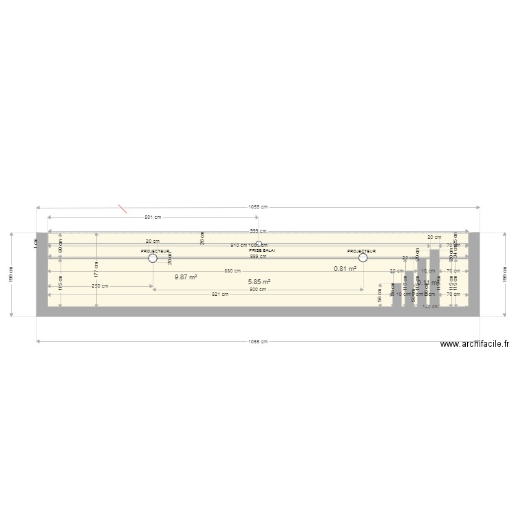 ESCALIER PROJECTEUR BALAI. Plan de 0 pièce et 0 m2