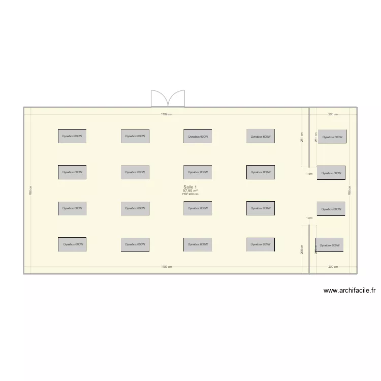 CESSON O.C.C - Salle 1. Plan de CESSON O.C.C - Salle 1. Plan de