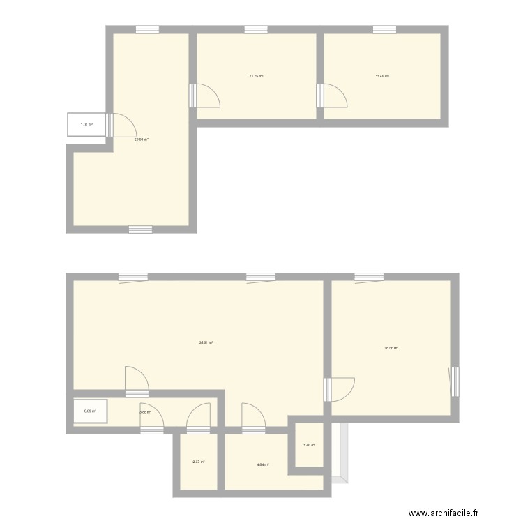 ANDURAND . Plan de 0 pièce et 0 m2