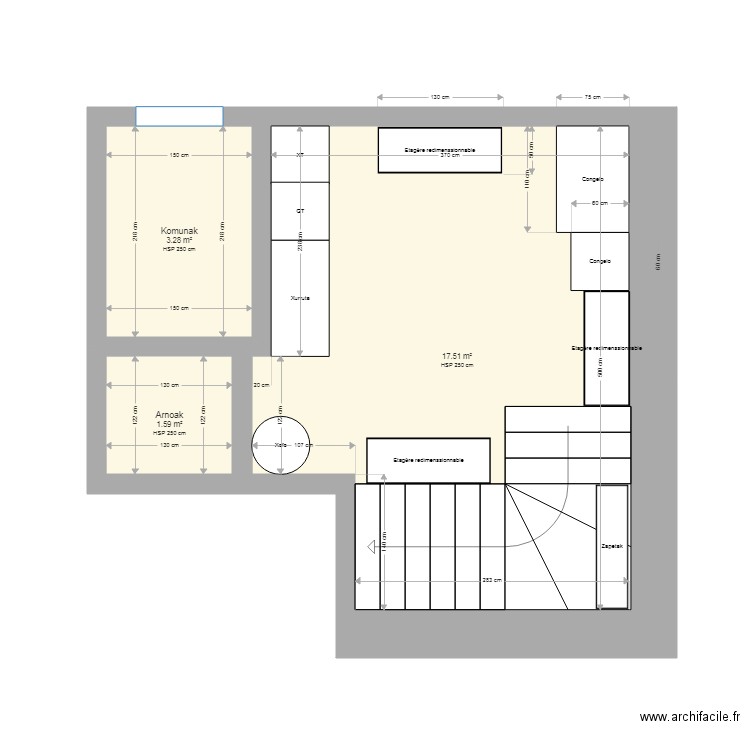 Aitamen sala. Plan de 0 pièce et 0 m2