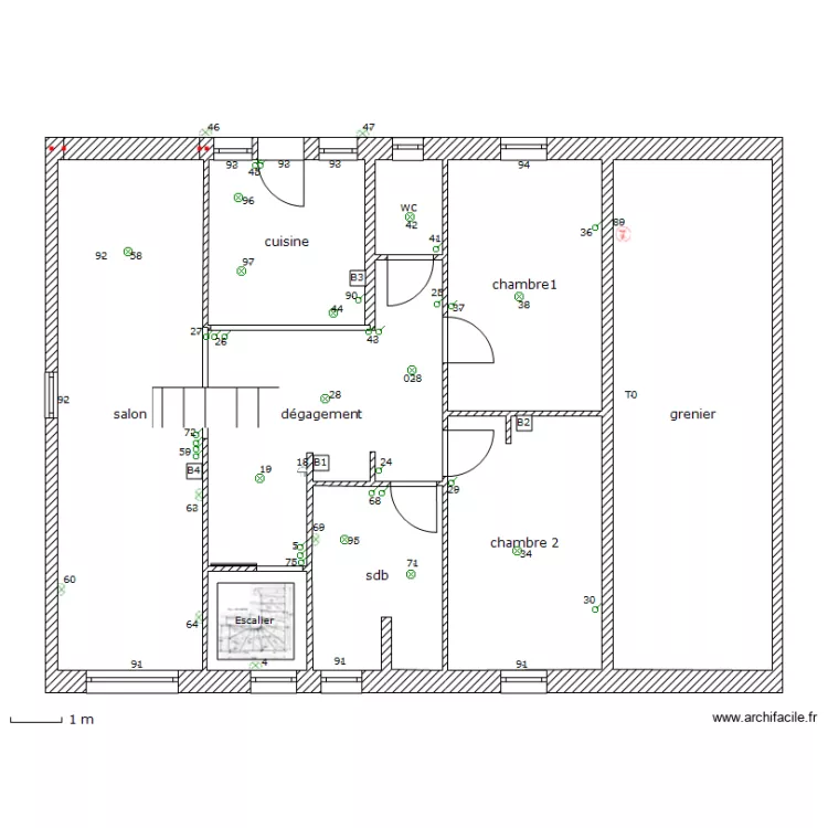 eclairage 1er etage. Plan de eclairage 1er etage. Plan de