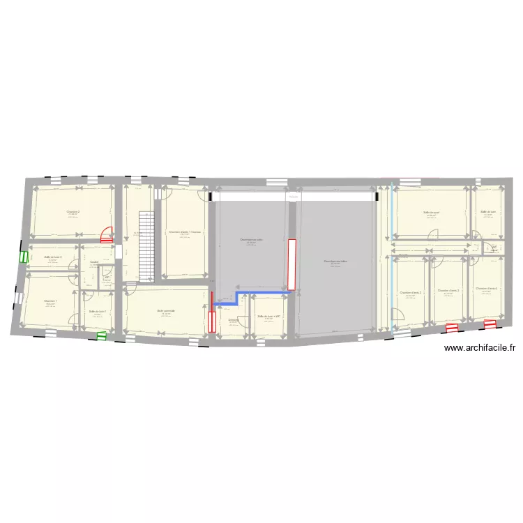 Mas Sarrians solution 2 avec fenetre. Plan de 