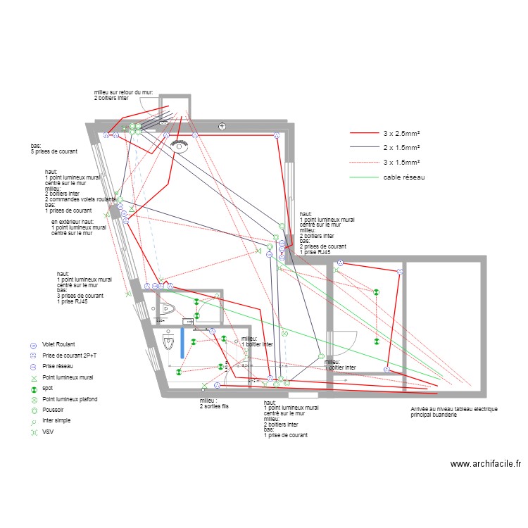 plan réduit electricité 15 mars. Plan de 0 pièce et 0 m2