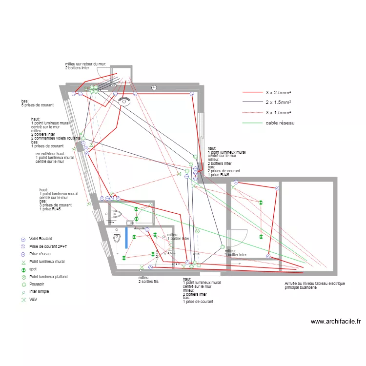 plan r&eacute;duit electricit&eacute; 15 mars. Plan de 