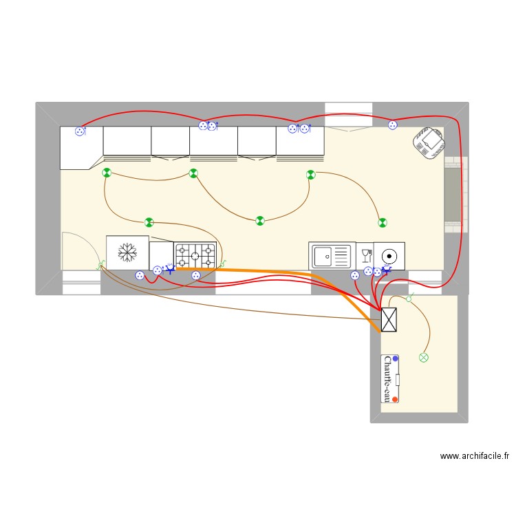 Paul et FloFlo71310 Bourgogne1*. Plan de 2 pièces et 28 m2