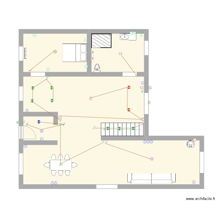 rdv toul me peltier. Plan de 3 pièces et 74 m2