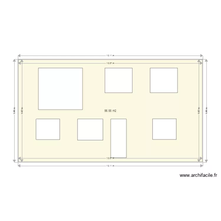 fa&ccedil;ade sud 5. Plan de 