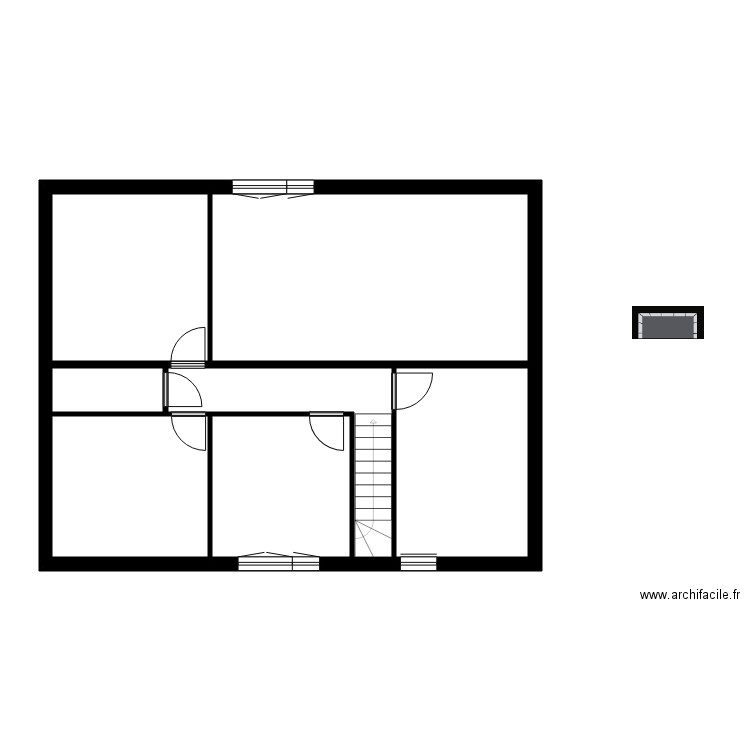 SAINT HUBERT. Plan de 16 pièces et 184 m2