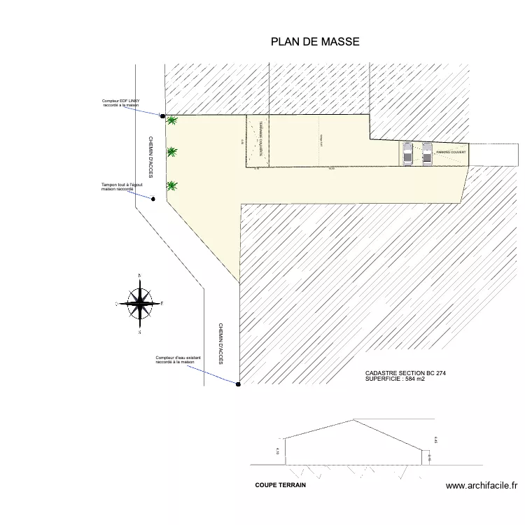 plan de masse . Plan de plan de masse . Plan de
