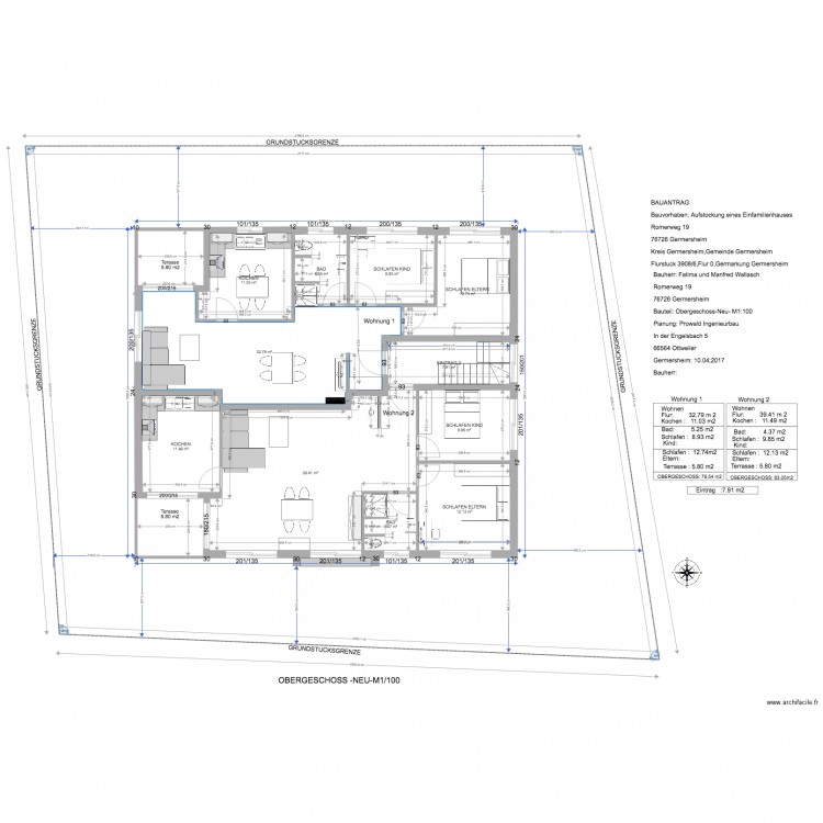 Wallasch OBERDGESCHOSS NEU. Plan de 0 pièce et 0 m2