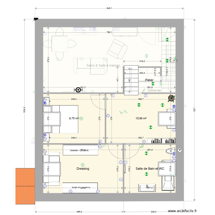 Le 40 4juillet. Plan de 0 pièce et 0 m2