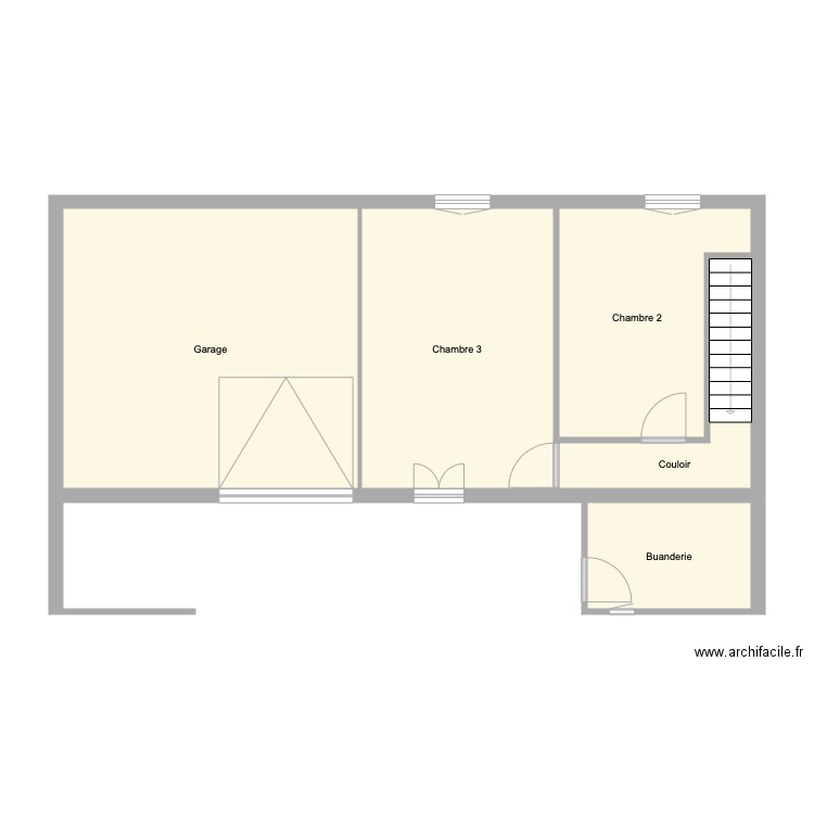 chambres bas. Plan de 0 pièce et 0 m2