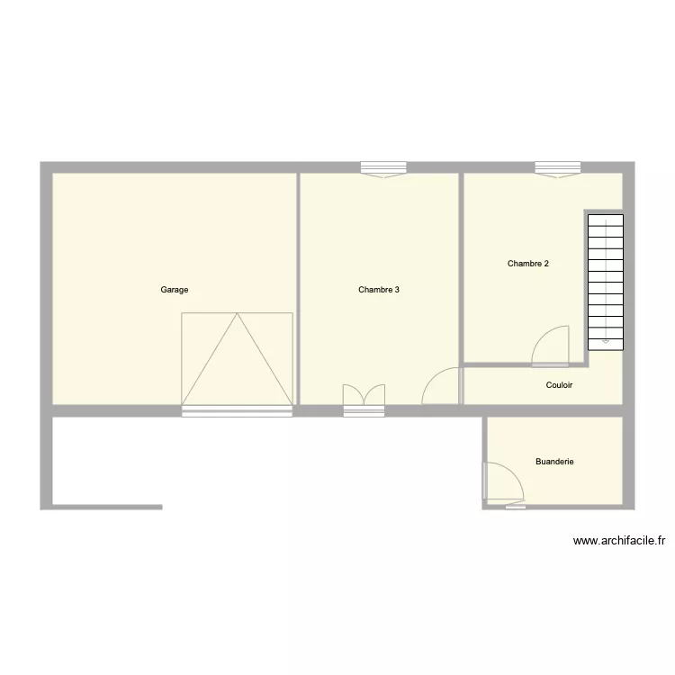 chambres bas. Plan de chambres bas. Plan de