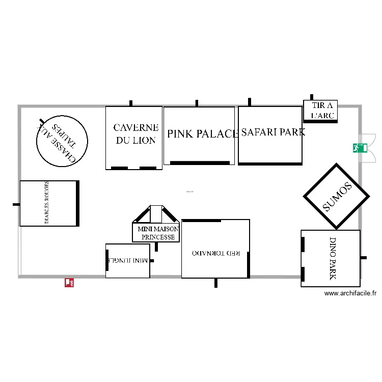 Salle Joli Bois Terrain de sport utilisable parc 2019 projet A. Plan de 