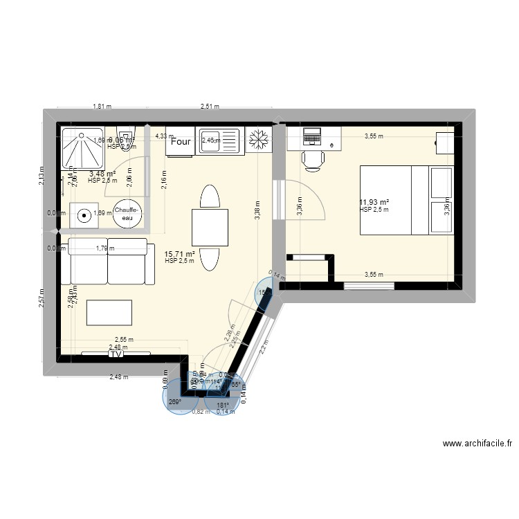PLAN T2 BEAUMARCHAIS. Plan de 0 pièce et 0 m2