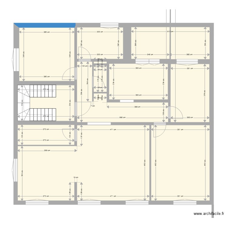 1er etage. Plan de 0 pièce et 0 m2