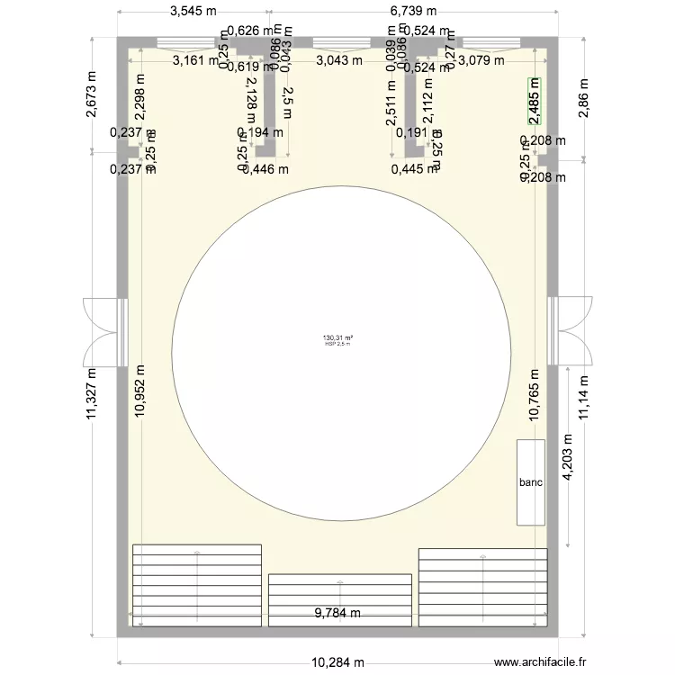 coursive tribunal. Plan de 