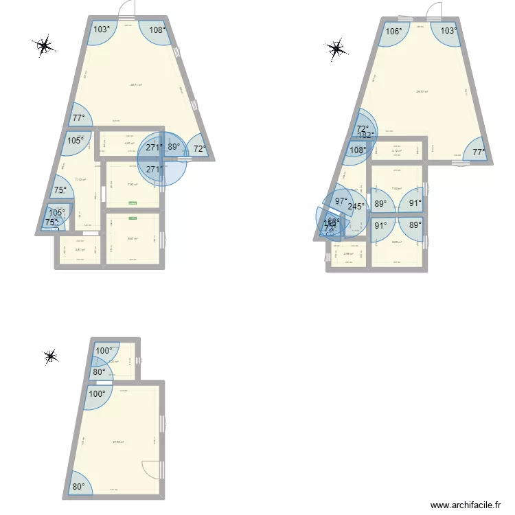 Peyrusaubes. Plan de 
