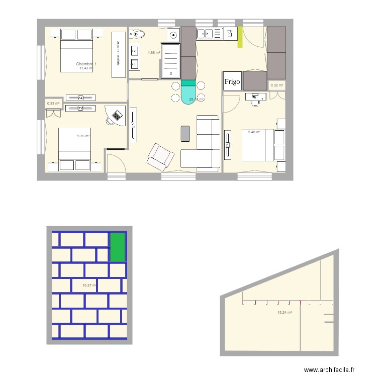 SAINT LAURENT MEUBLES. Plan de 0 pièce et 0 m2