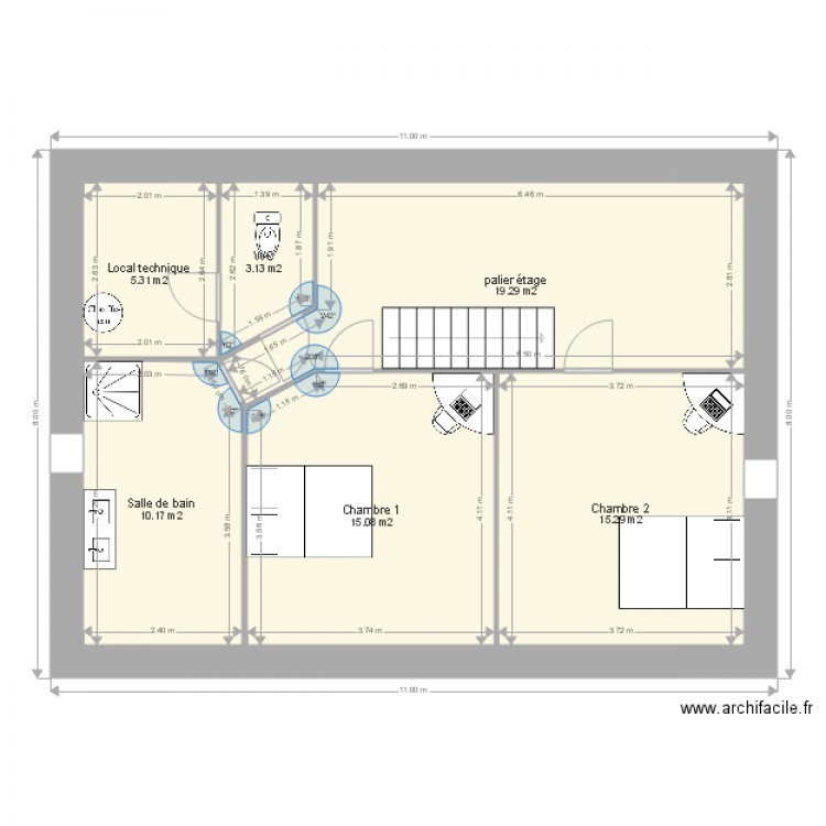 petite maison fontsalive etage avec 2 chambres. Plan de 0 pièce et 0 m2