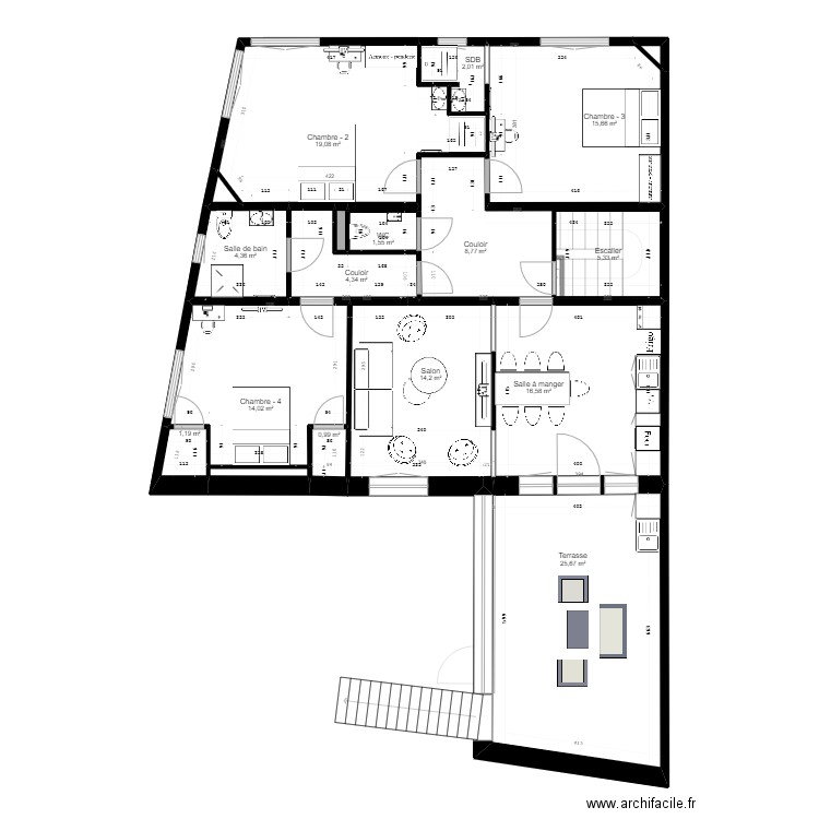 cadinot agencement v3. Plan de 0 pièce et 0 m2