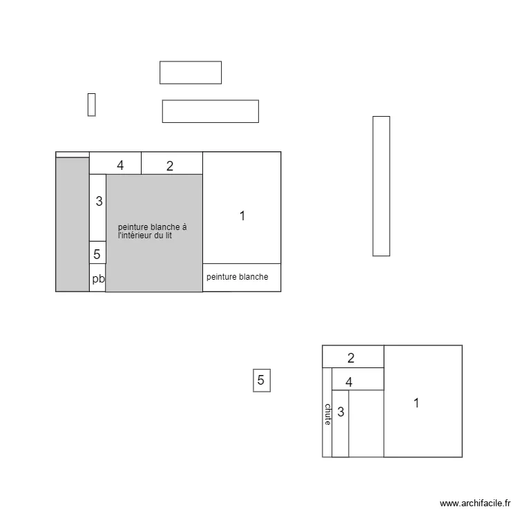 TAPISSERIE MUR SALON 2. Plan de 