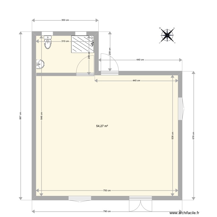 local 107. Plan de 0 pièce et 0 m2