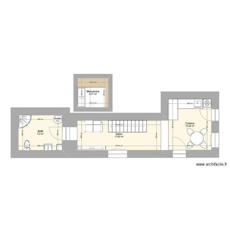 Maisonnette Huchette. Plan de 0 pièce et 0 m2