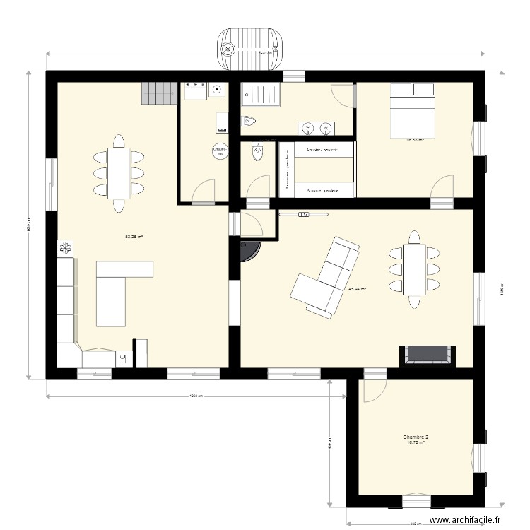 Maison Projet Aménagement. Plan de 0 pièce et 0 m2