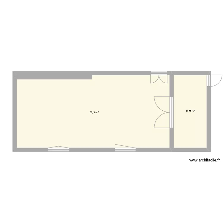 mIAOSN 3. Plan de 2  et 64 m²