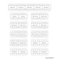 Plan de table mariage