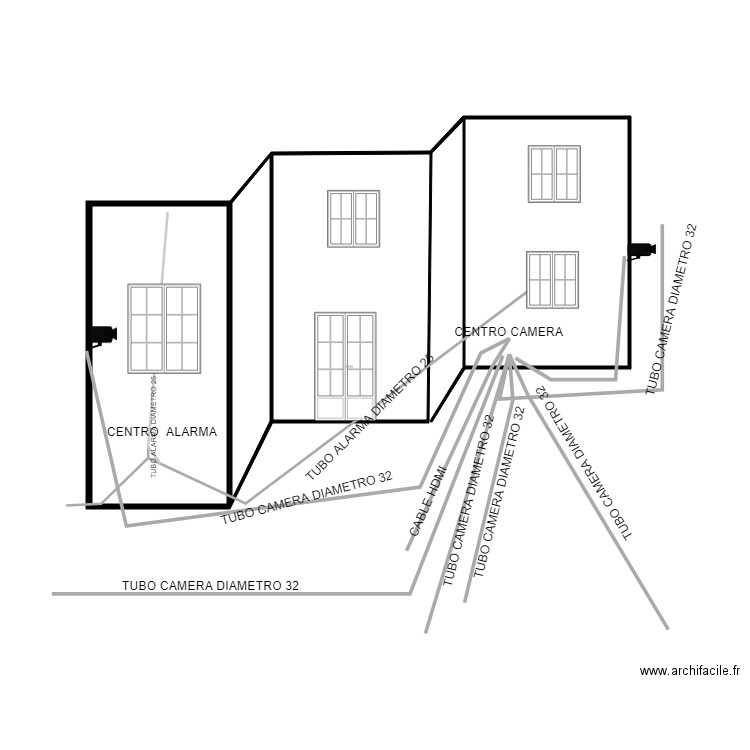 FACADE. Plan de 0 pièce et 0 m2